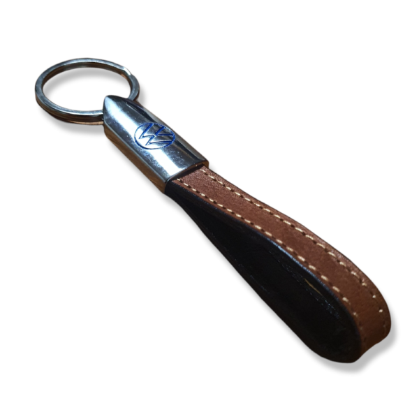 Porta Chaves Pele 01 Castanho VOLKSWAGEN novo logo
