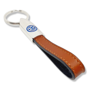 Porta Chaves Pele 01 Castanho VOLKSWAGEN