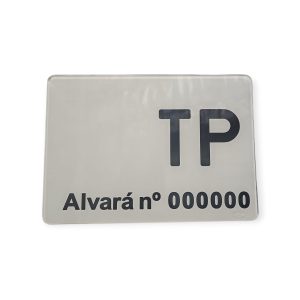 Placa Acrílica TP Alvará 25x18cm