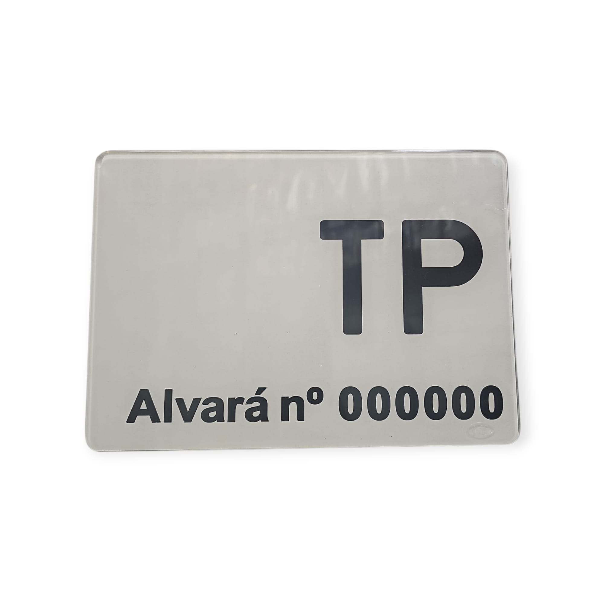 Placa Acrílica TP Alvará 25x18cm