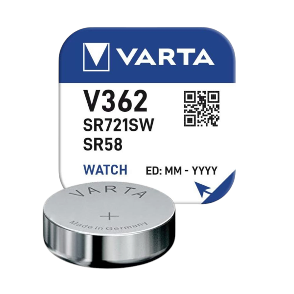 Pilha Varta Relojoaria 1.55V V362/SR58