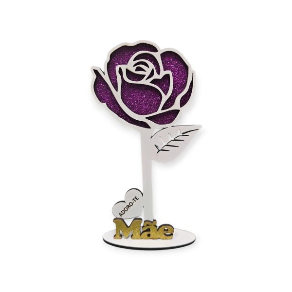 Rosa Mãe Dourado Glitter - Adoro-te - Image 2