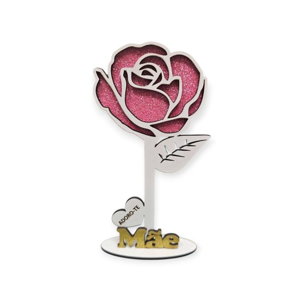Rosa Mãe Dourado Glitter - Adoro-te - Image 3
