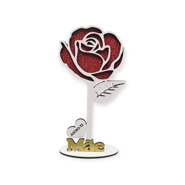 Rosa Mãe Dourado Glitter - Adoro-te - Image 4