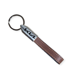 Porta Chaves Pele 01 Castanho KIA novo logo