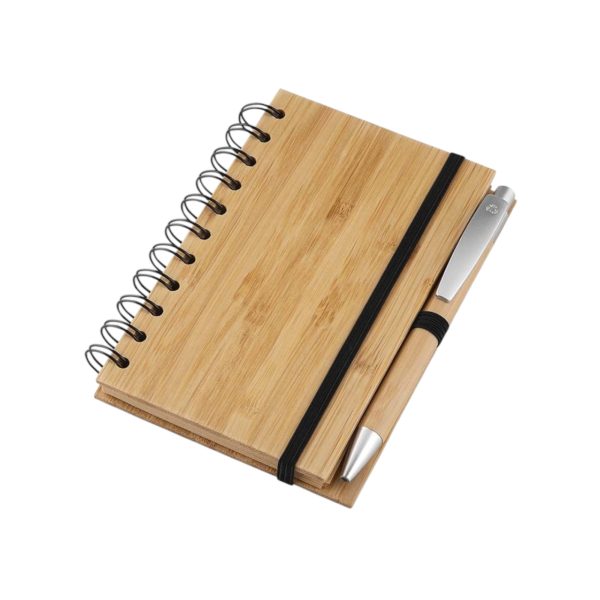 Caderno de Bambu com Esferográfica
