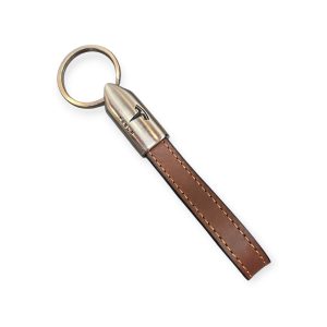 Porta Chaves Pele 01 Castanho TESLA