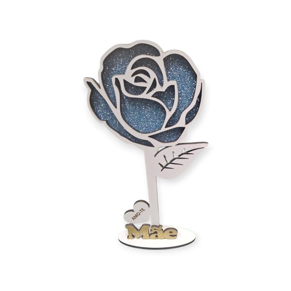 Rosa Mãe Dourado Glitter - Amo-te - Image 2