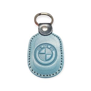 Porta Chaves Pele 06 BMW azul claro