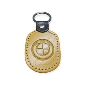 Porta Chaves Pele 06  BMW amarelo