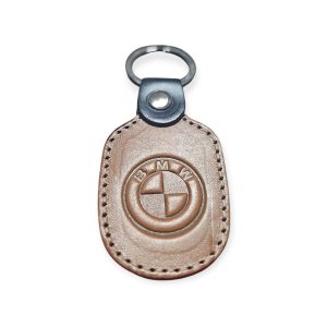 Porta Chaves Pele 06 BMW castanho claro