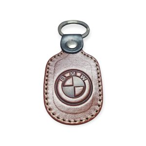 Porta Chaves Pele 06 BMW castanho médio