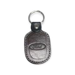 Porta Chaves Pele 06 FORD castanho escuro