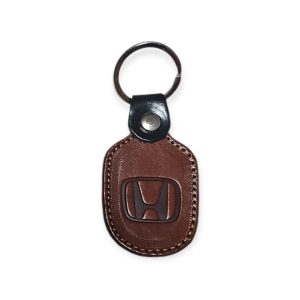 Porta Chaves Pele 06 HONDA castanho médio