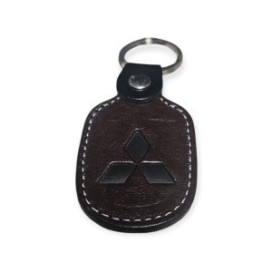 Porta Chaves Pele 06 MITSUBISHI castanho escuro