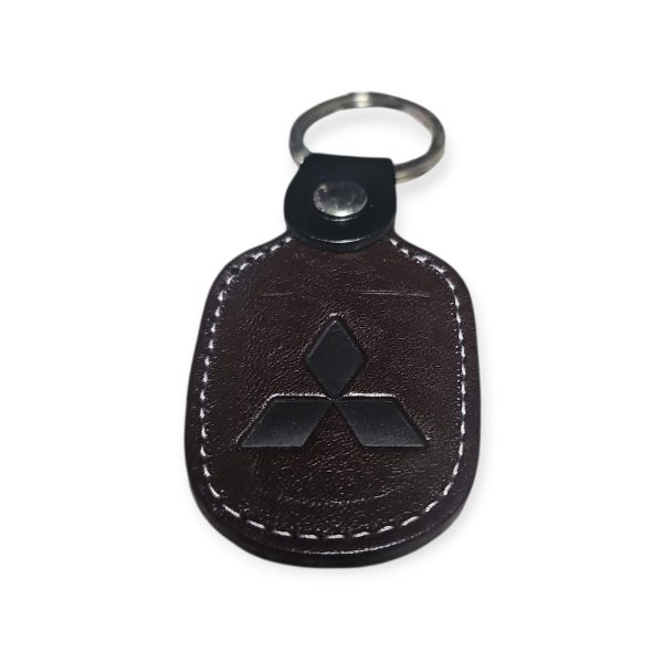 Porta Chaves Pele 06 MITSUBISHI castanho escuro
