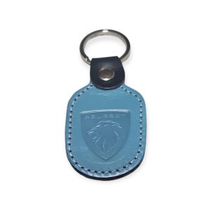 Porta Chaves Pele 06 PEUGEOT azul claro