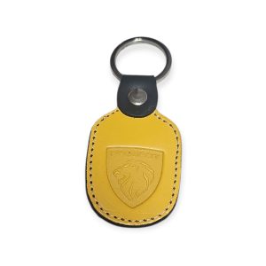 Porta Chaves Pele 06 PEUGEOT amarelo