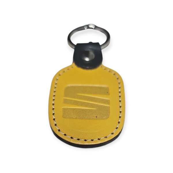Porta Chaves Pele 06 SEAT amarelo