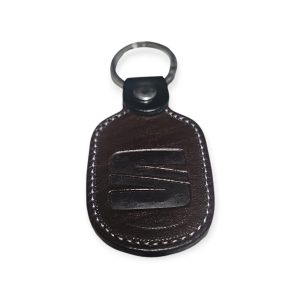 Porta Chaves Pele 06 SEAT castanho escuro