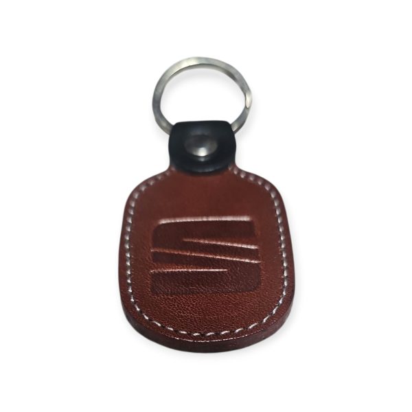 Porta Chaves Pele 06 SEAT castanho médio
