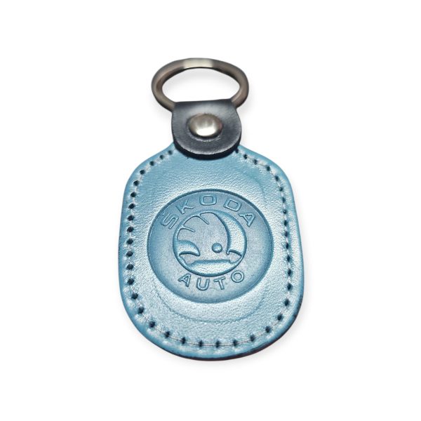 Porta Chaves Pele 06 SKODA azul claro