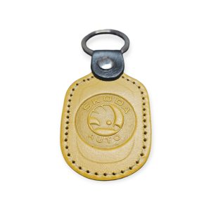 Porta Chaves Pele 06 SKODA amarelo