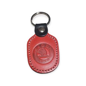 Porta Chaves Pele 06 SKODA vermelho