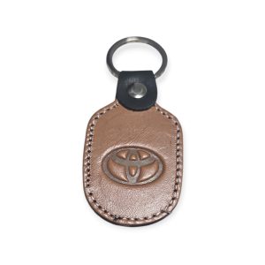 Porta Chaves Pele 06 TOYOTA castanho claro