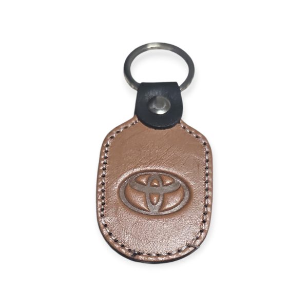 Porta Chaves Pele 06 TOYOTA castanho claro