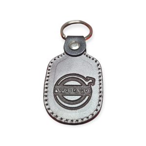 Porta Chaves Pele 06 VOLVO castanho escuro
