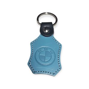 Porta Chaves Pele 07 BMW azul claro