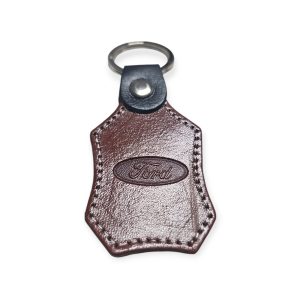 Porta Chaves Pele 07 FORD castanho médio