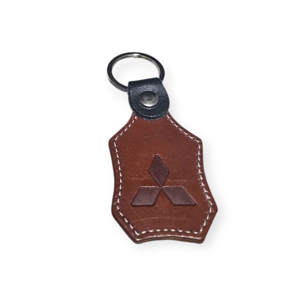 Porta Chaves Pele 07 MITSUBISHI castanho