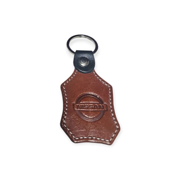 Porta Chaves Pele 07 NISSAN castanho