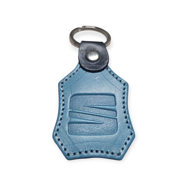 Porta Chaves Pele 07 SEAT azul claro