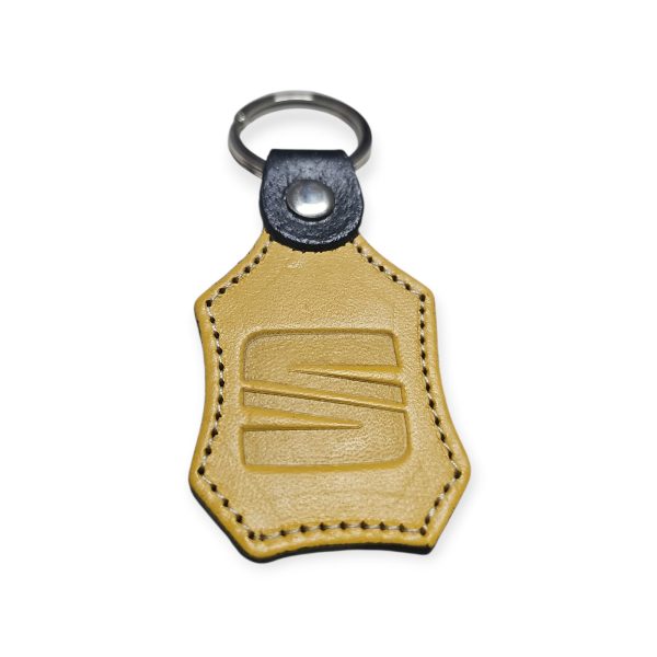 Porta Chaves Pele 07 SEAT amarelo