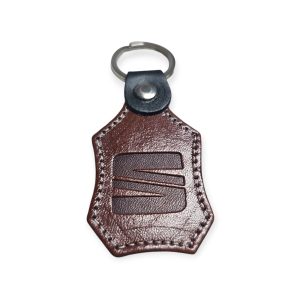 Porta Chaves Pele 07 SEAT castanho médio