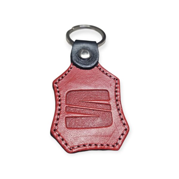 Porta Chaves Pele 07 SEAT vermelho