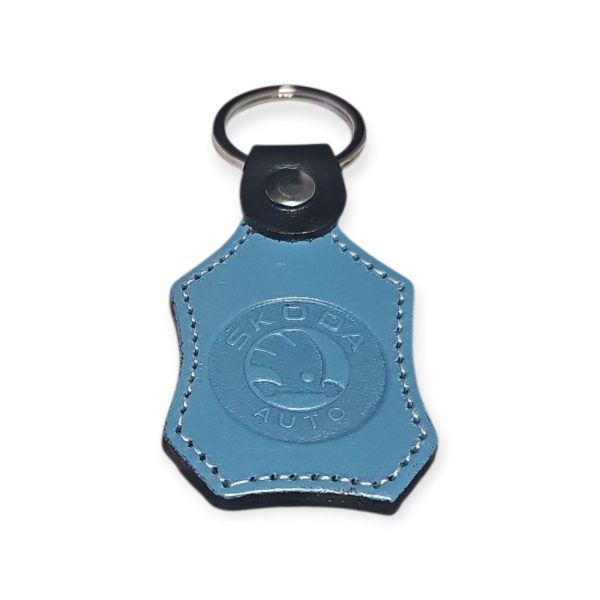 Porta Chaves Pele 07 SKODA azul claro
