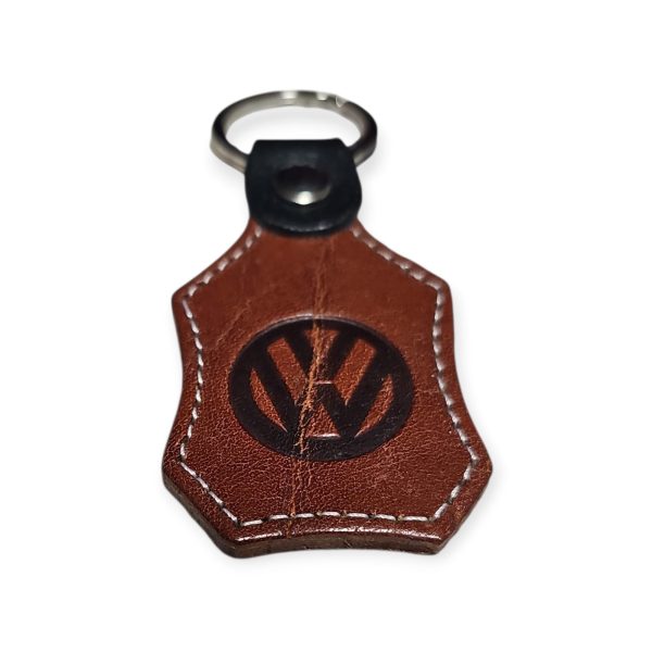 Porta Chaves Pele 07 VOLKSWAGEN castanho médio