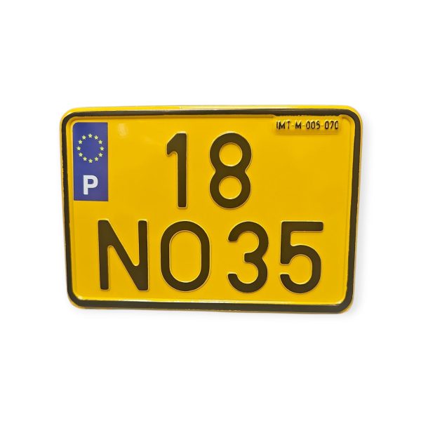 MOTA Alumínio | Placa de Matricula Ciclomotor Alumínio