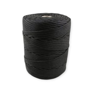 Cordão de Nylon Entrançado 4mm Preto