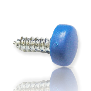 Parafuso de Matrícula com Tampa Azul