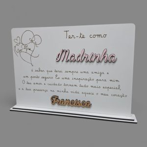 Moldura Personalizada Madrinha