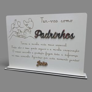 Moldura Personalizada Padrinhos