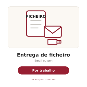 Preparação e entrega de ficheiro já existente - Email ou pen