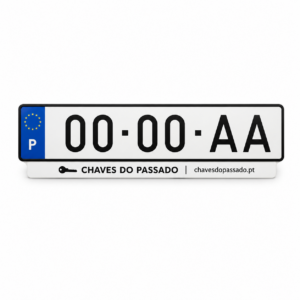 Matrícula Automóvel com Publicidade para Stand - Modelo 1992-1997