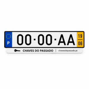 Matrícula Automóvel com Publicidade para Stand - Modelo 1998-2019