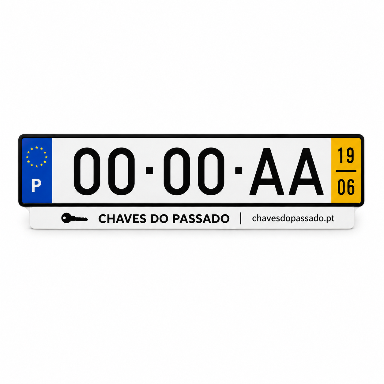Matrícula Automóvel com Publicidade para Stand - Modelo 1998-2019